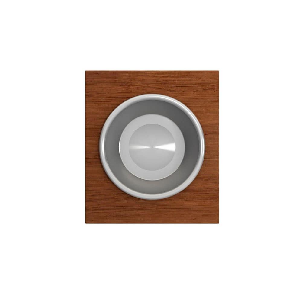 BOCCHI Wood Board With Large Round Stainless Steel Mixing Bowl And Colander F/1344, 1348, 1360, 1362, 1504, 1505, 1506 (Short Side Only), 1627, 1628