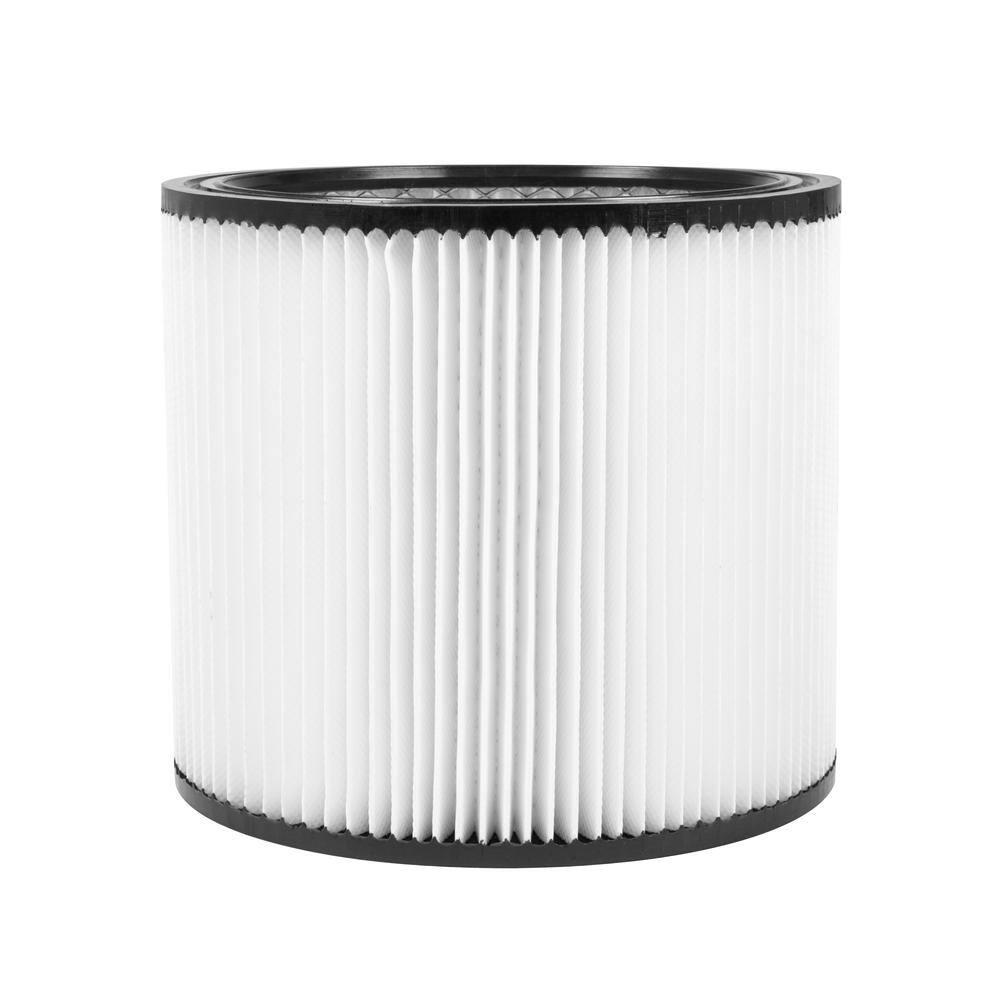 Universal Standard Cartridge Filter for 5-18 Gallon Wet/Dry Vacuum with No Cap