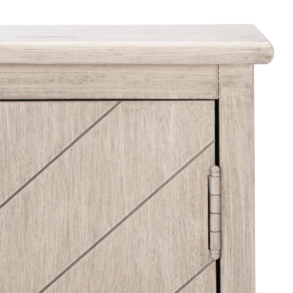 Peyton Greige Herringbone 2-Door Wooden Sideboard