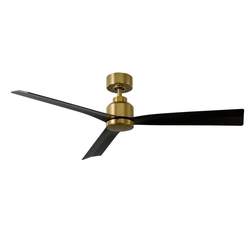 52" Smart Home Compatible 3 Blade Smart Ceiling Fan with Remote
