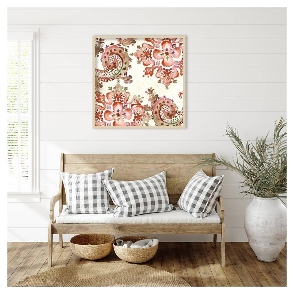 Amanti Art 33"x33" Artisan Medallion Pattern II by Tre Sorelle Studios Wood Framed Wall Art Print