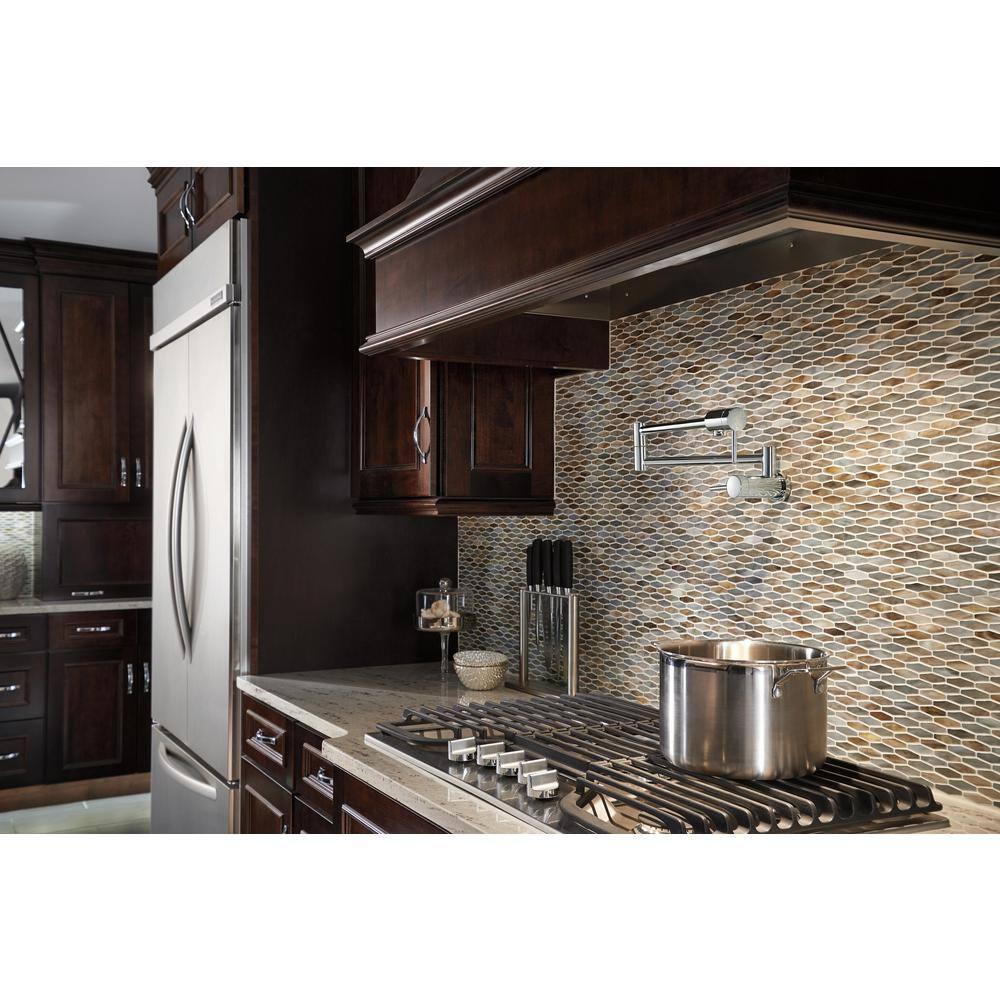 Contemporary Pot Filler Faucet, Wall Mount Pot Filler Kitchen Faucet
