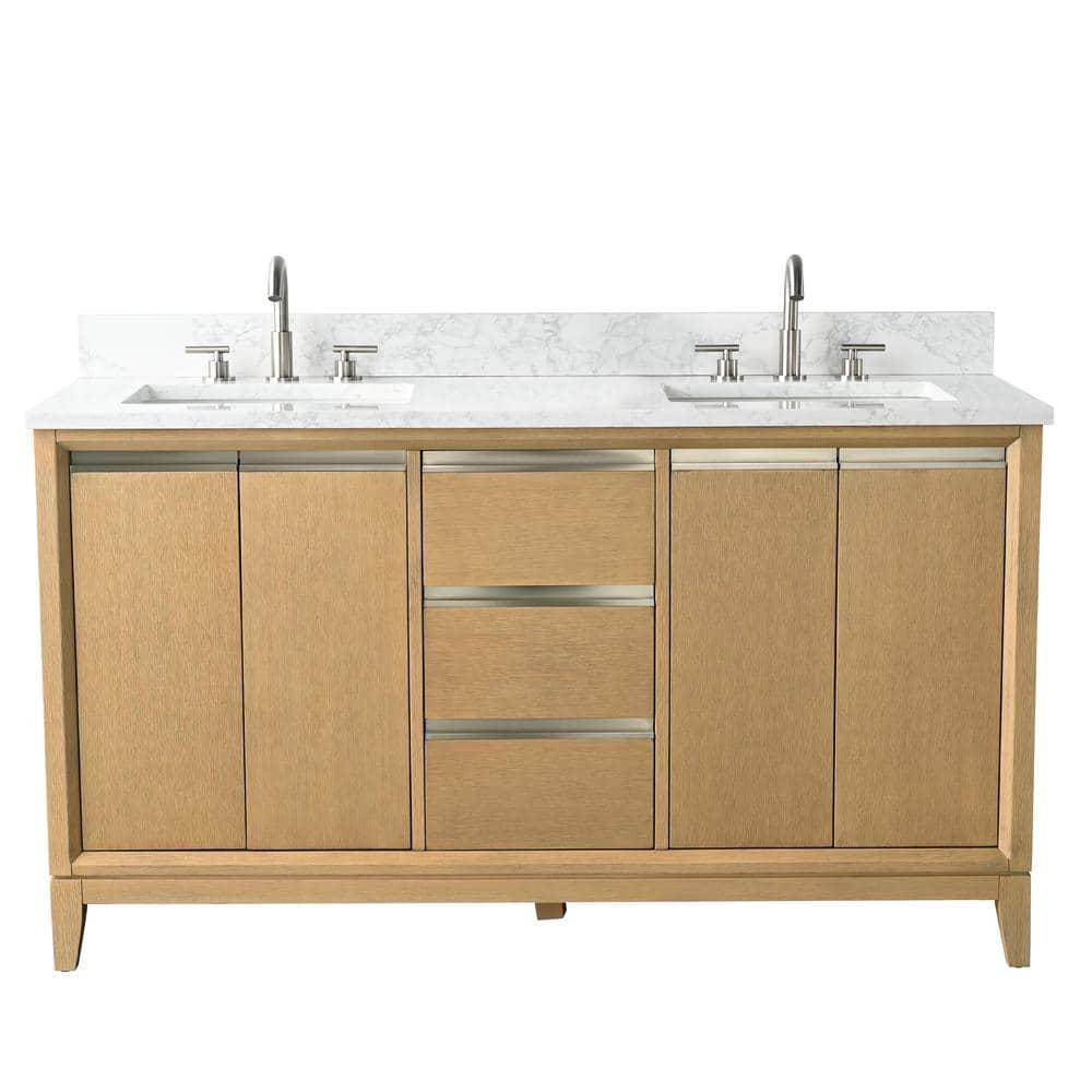 60 Double Bathroom Vanity with Top