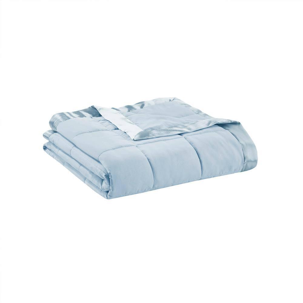 Madison Park Lightweight Down Alternative Blanket with Satin Trim