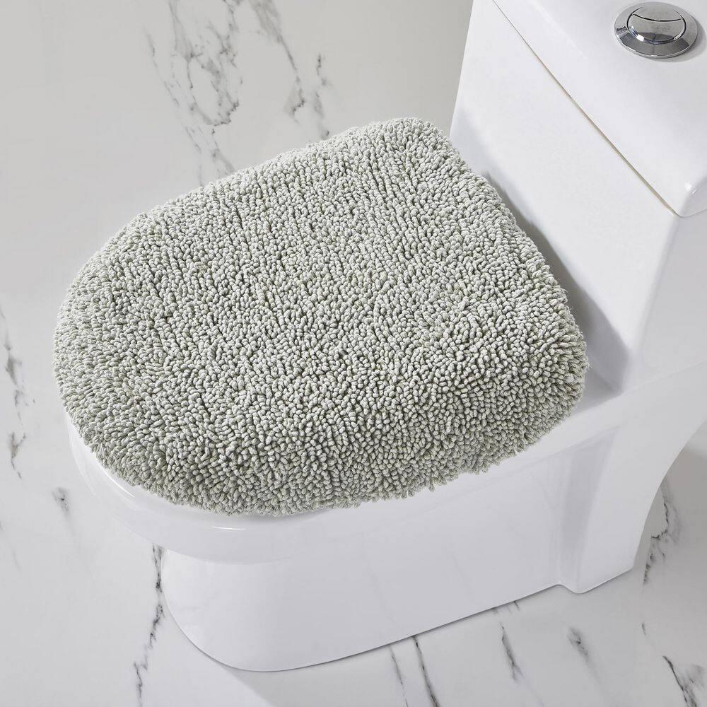 Ebern Designs Malderen 100% Cotton Tufted Machine Washable 18 x 20 Toilet Seat Lid Cover