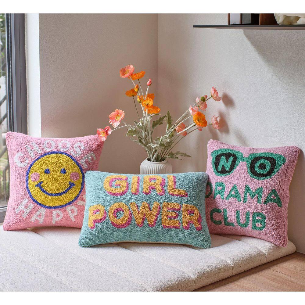 Makers Collective Choose Happy Throw Pillow