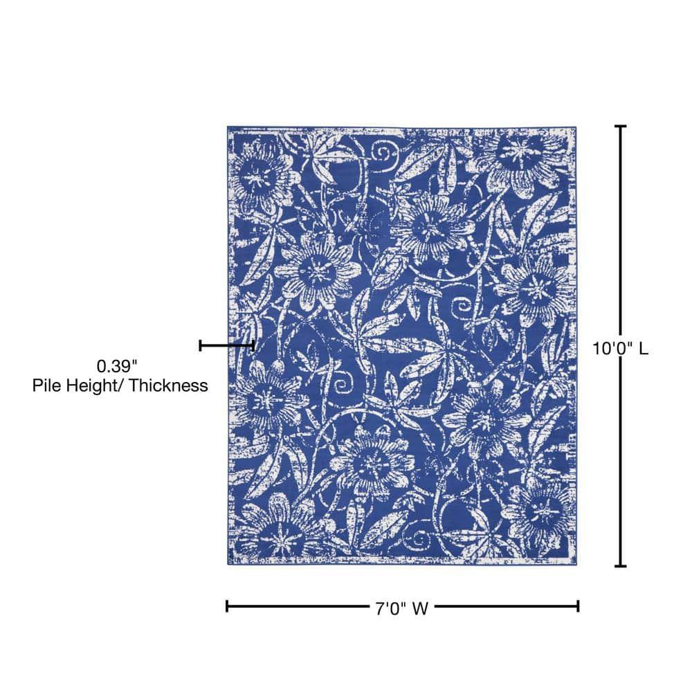 Nourison Whimsicle WHS05 Indoor only Area Rug - Navy 7' x 10'