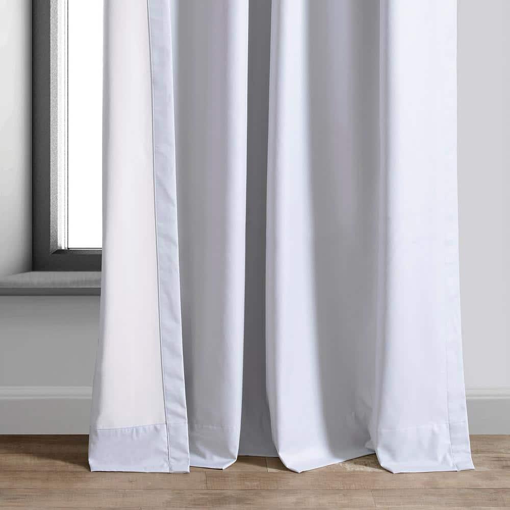 HPD Half Price Drapes Essential Solid Blackout Curtains for Bedroom 96 Inches Long (1 Panel) Thermal Insulated Blackout Curtains for Living Room Rod Pocket Window Curtains, 50W x 96L, Off White