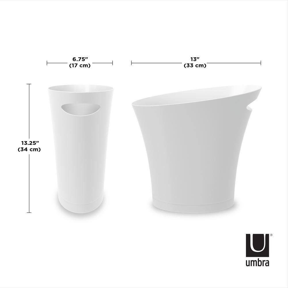 Umbra Skinny Plastic Open Waste Basket - 2 Gallons