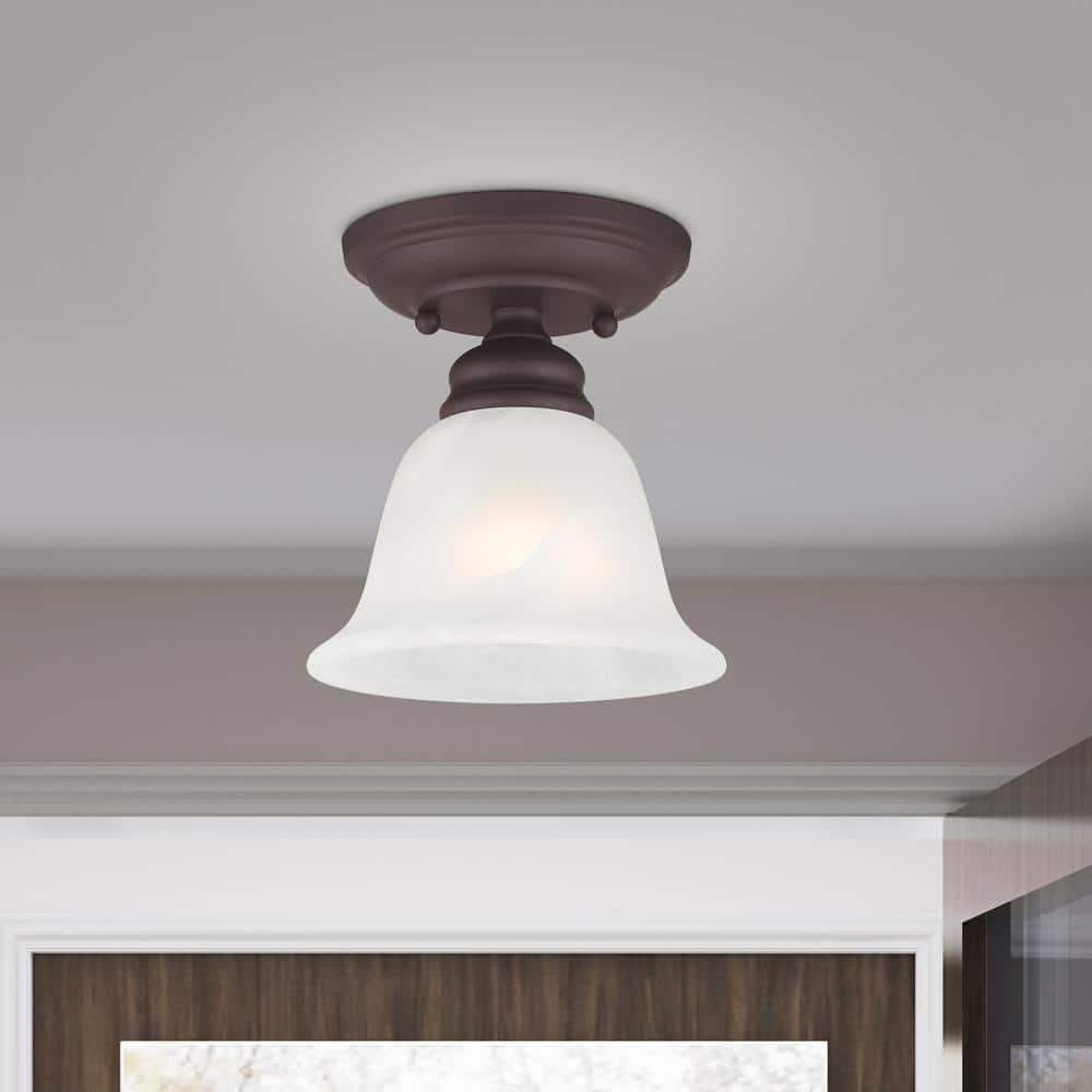 Livex Lighting Essex 1 - Light Flush Mount in  Bronze