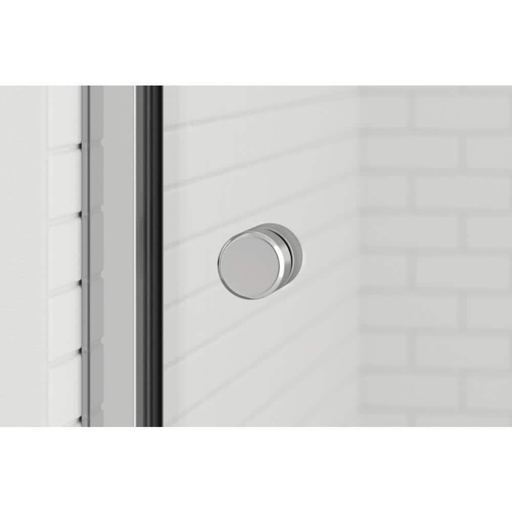 Rotolo 52" W x 70" H Semi Frameless Shower Door