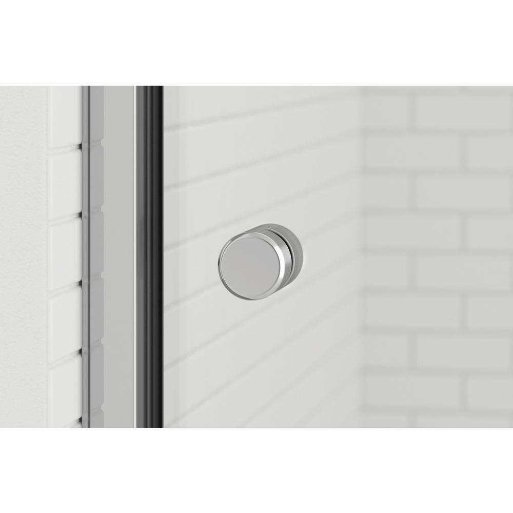 Rotolo 52" W x 70" H Semi Frameless Shower Door