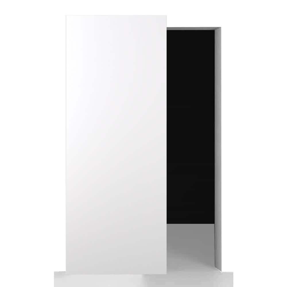 Belldinni Optima Paneled Manufactured Wood Composite Solid Core Interior Sliding Hidden Barn Door Without Base Board With Installation Hardware Kit