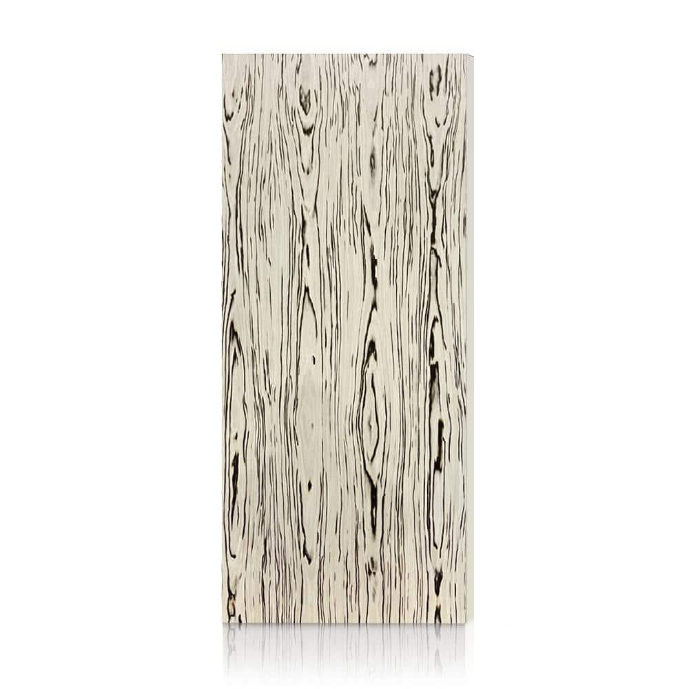 Calhome White and Brown Smooth Flush Hollow Core Veneer Composite Interior Door Slab