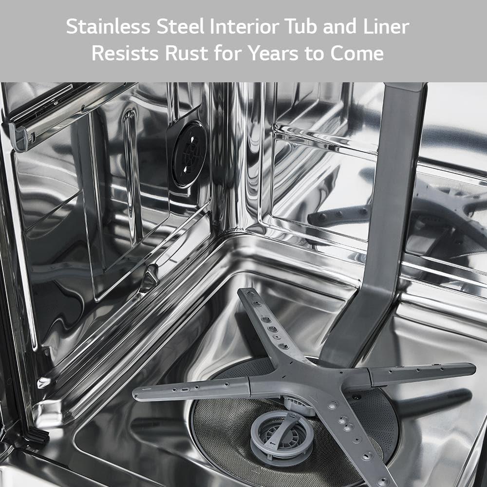 24-inch Wide QuadWash Front Control Dishwasher - Stainless Steel
