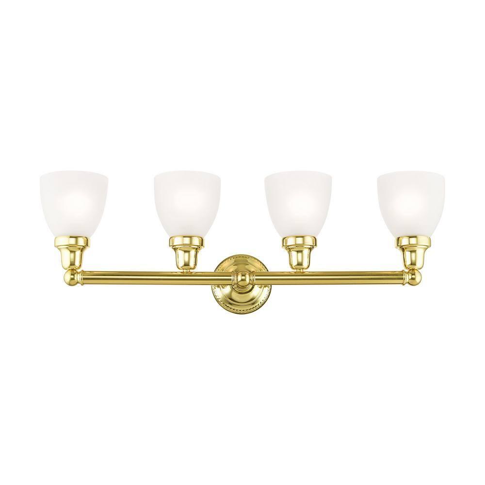 Livex Lighting Classic 4 - Light Vanity in  Polished Brass