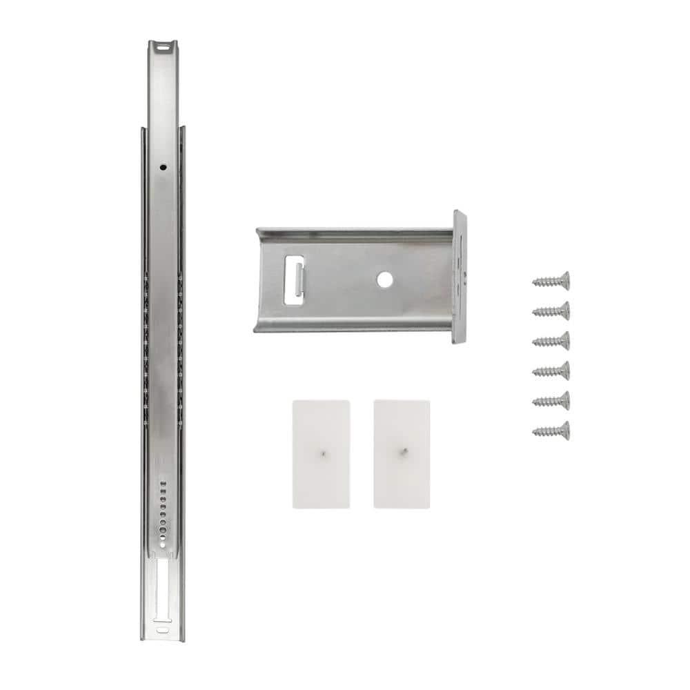 Drawer Slide Center Mount 3/4 Extension Cadmium Finish