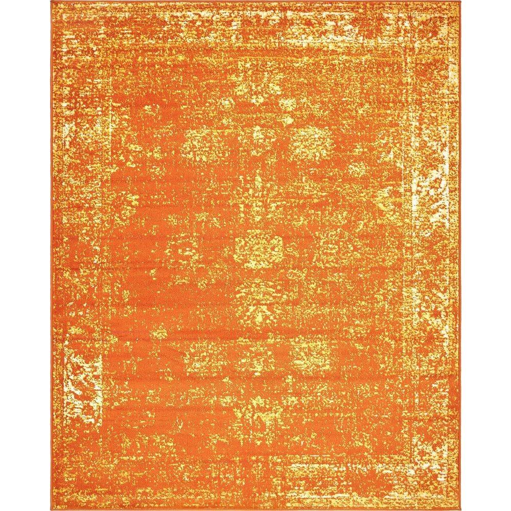 Unique Loom 8' 0 x 10' 0 Sofia Casino Orange Area Rug