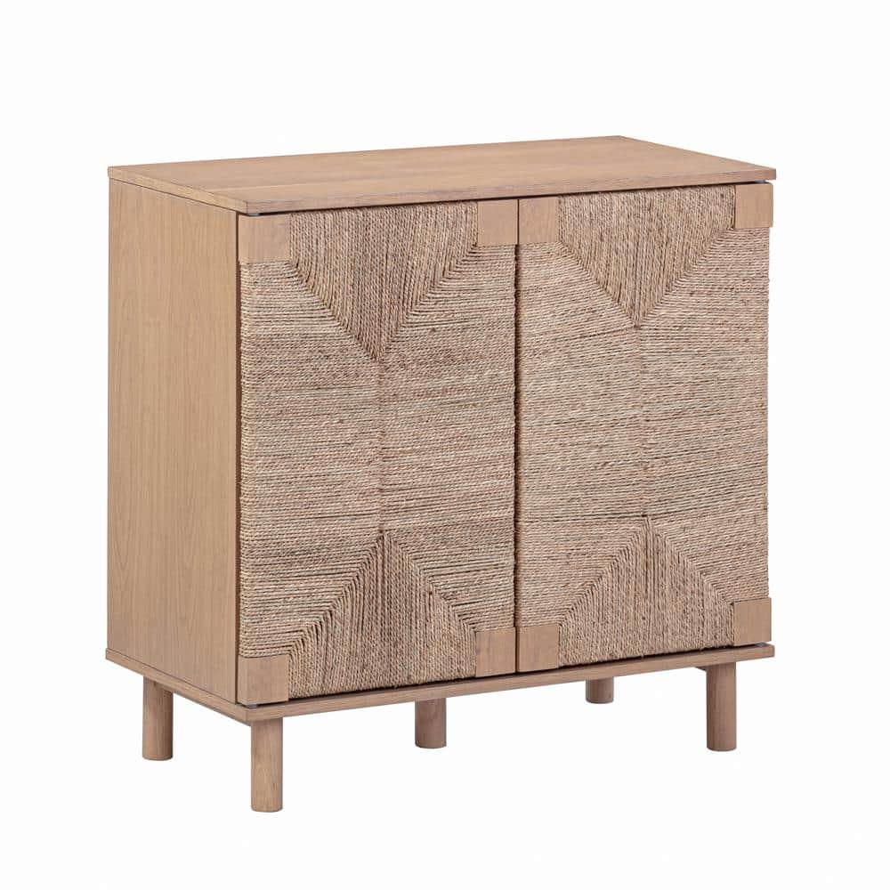 Shellie 31.4'' Tall Solid Wood 2 - Door Accent Cabinet
