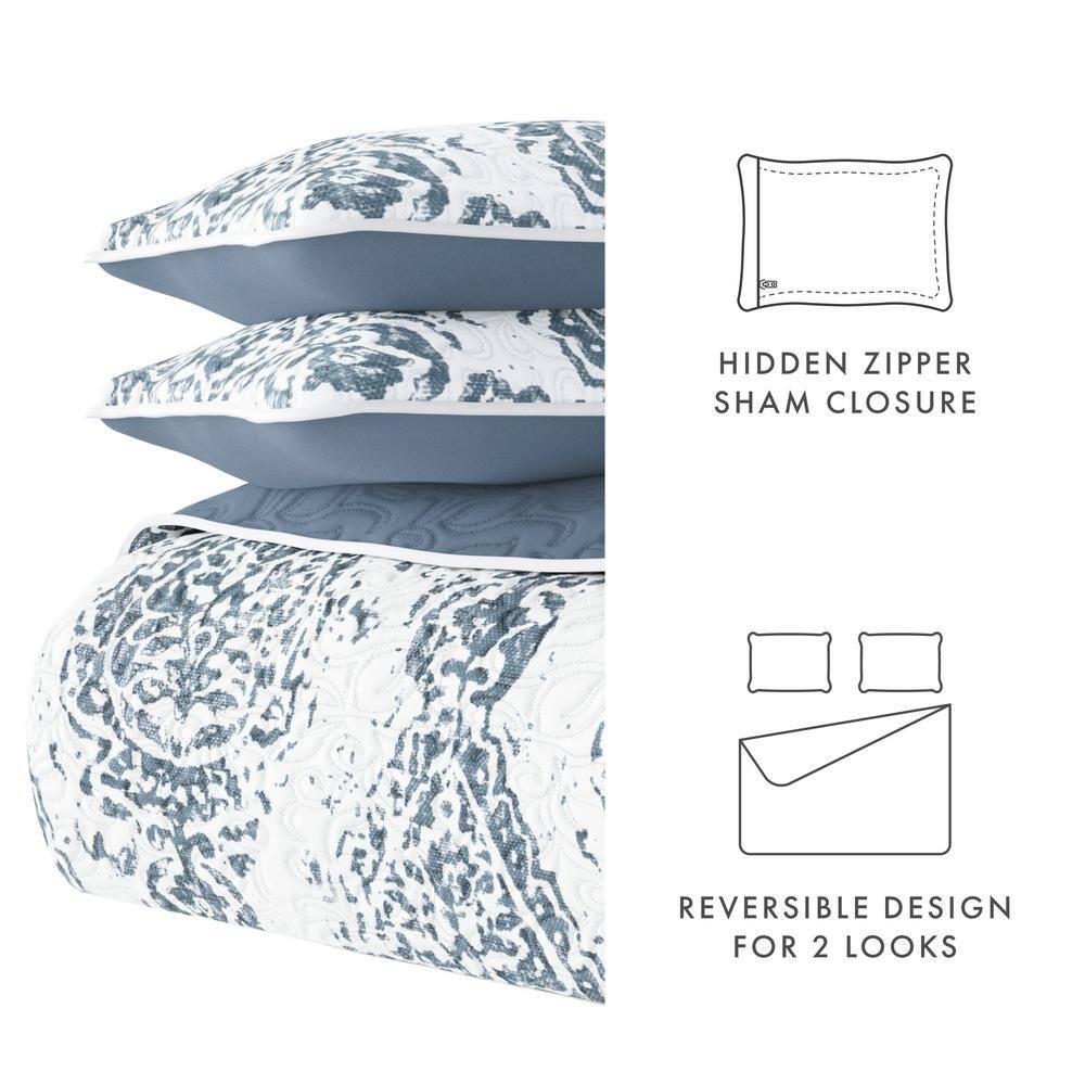 Becky Cameron Damask Quilt Set