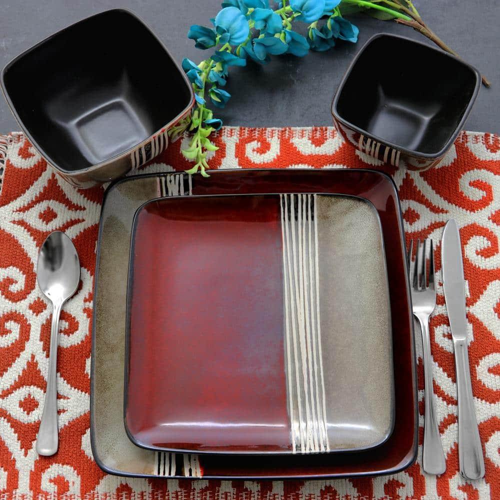 Garley 16 Piece Stoneware Dinnerware Set - Service for 4