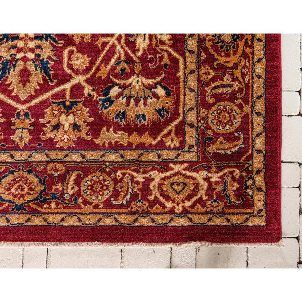 Unique Loom Dorchester Collection Area Rug - Alcott (4' 1" x 6' 1" Rectangle Burgundy/Beige)