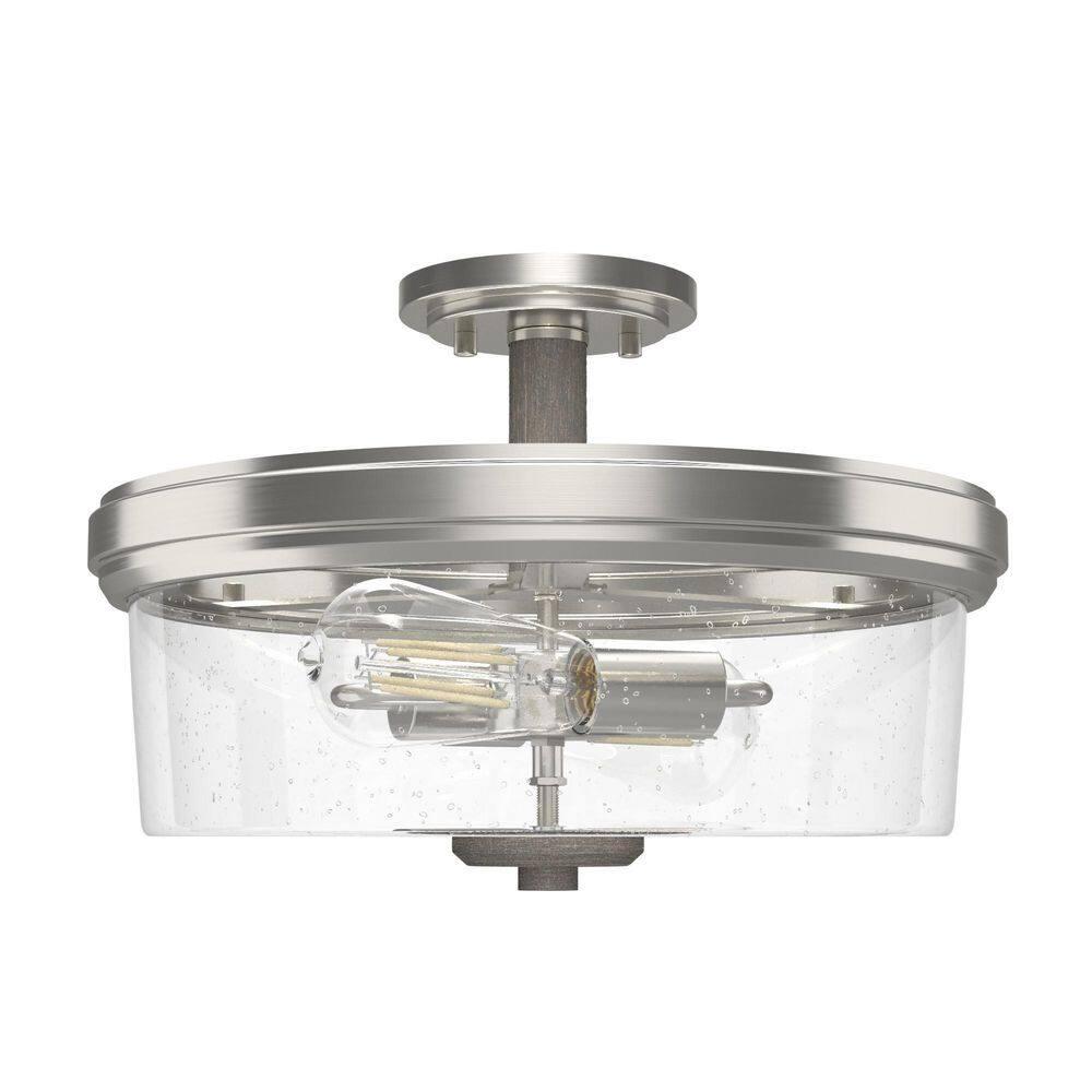 Hunter Fan River Mill 2 Light 15" Semi Flush Mount