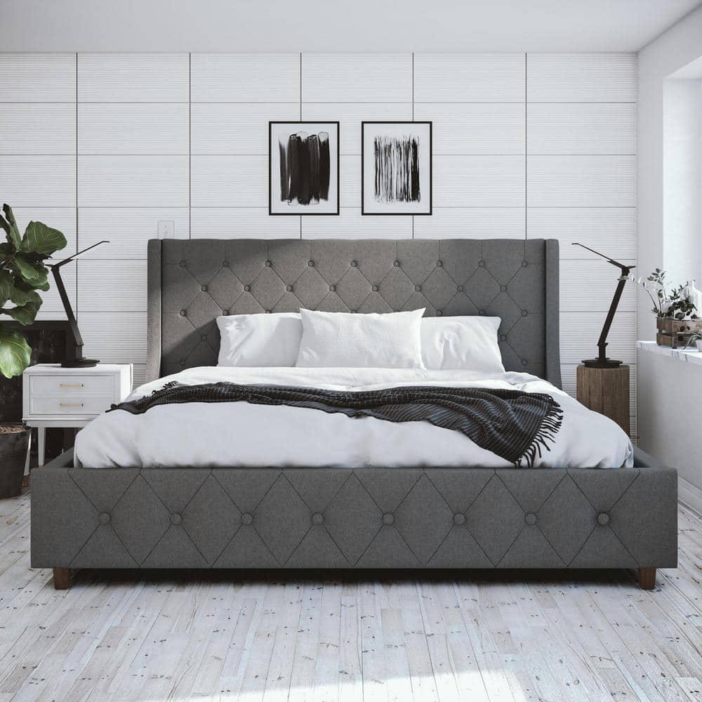 CosmoLiving by Cosmopolitan Mercer Tufted Upholstered Platform Bed
