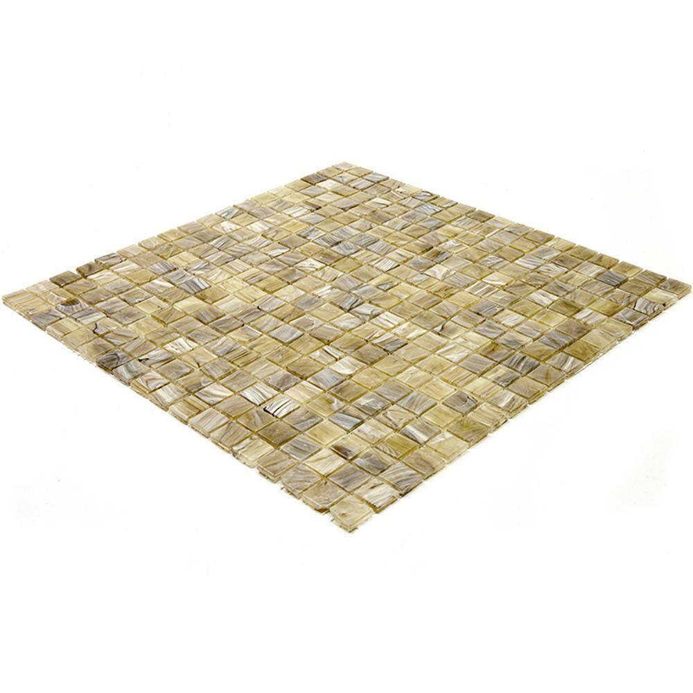 Skosh 0.6" x 0.6" Glass Grid Mosaic Wall & Floor Tile