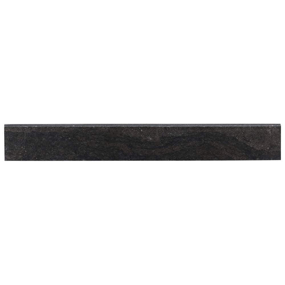Dominion 3.14 in. x 23.62 in. Matte Limestone Look Porcelain Bullnose Trim