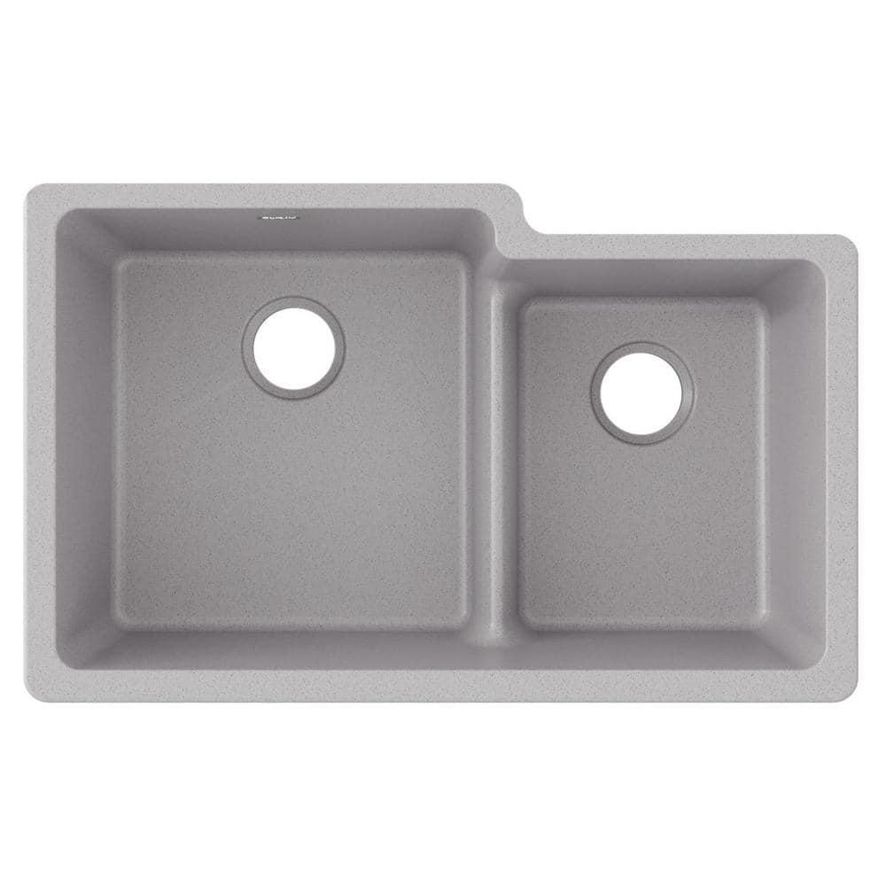 Elkay Quartz Classic 33" L x 21" W Double Basin Undermount Kitchen Sink