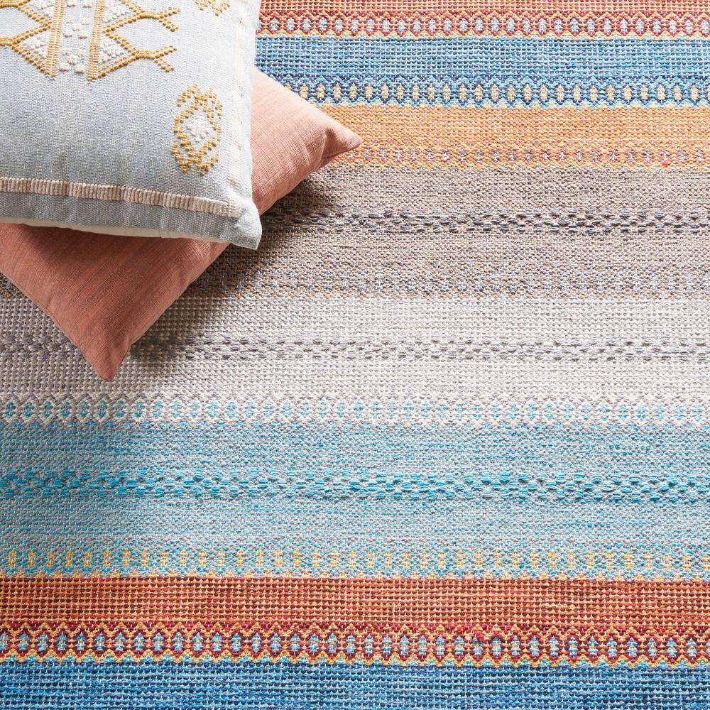 Montauk MTK851 Hand Woven Area Rug - Grey/Orange - 8'x10' - Safavieh.