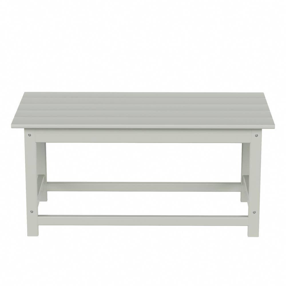 Polytrends  Laguna Hdpe All Weather Outdoor Patio Coffee And Side Tables (3-Piece Set) Sand