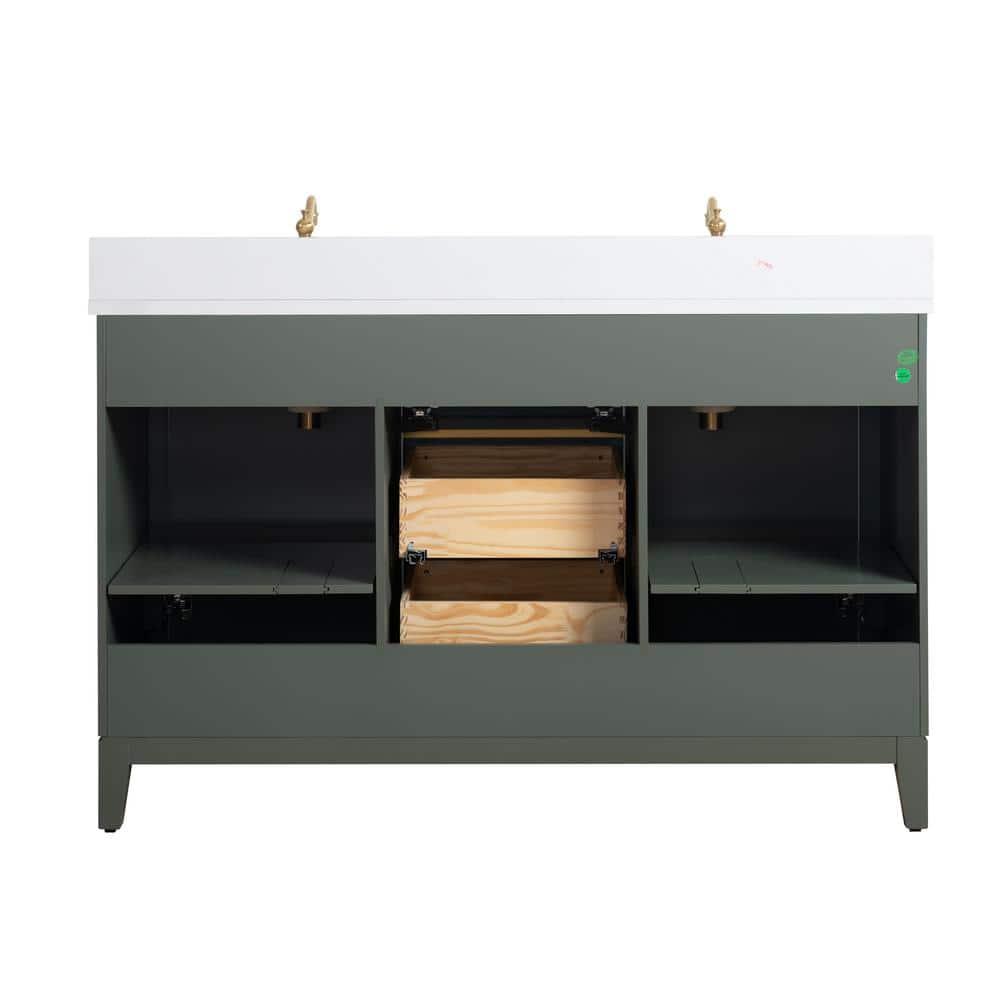 54 Double Bathroom Vanity with Top