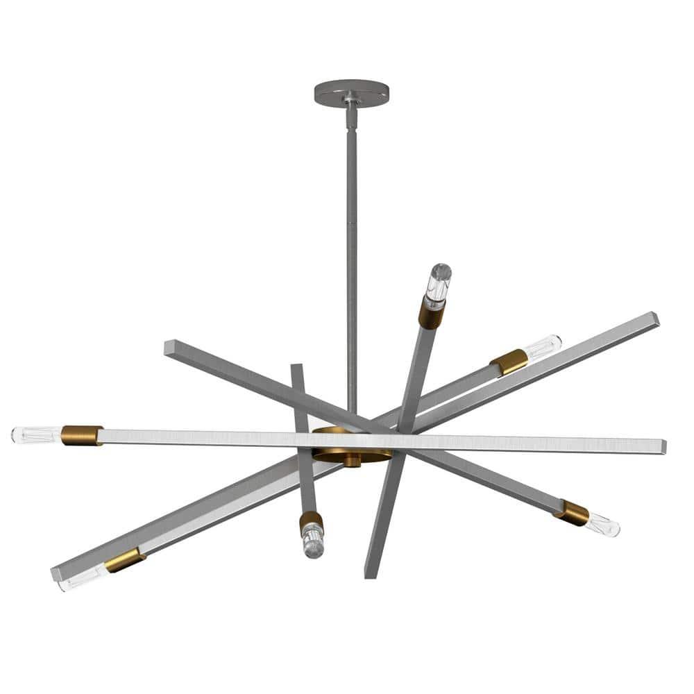 Archer 6 - Light Sputnik Modern Linear Chandelier