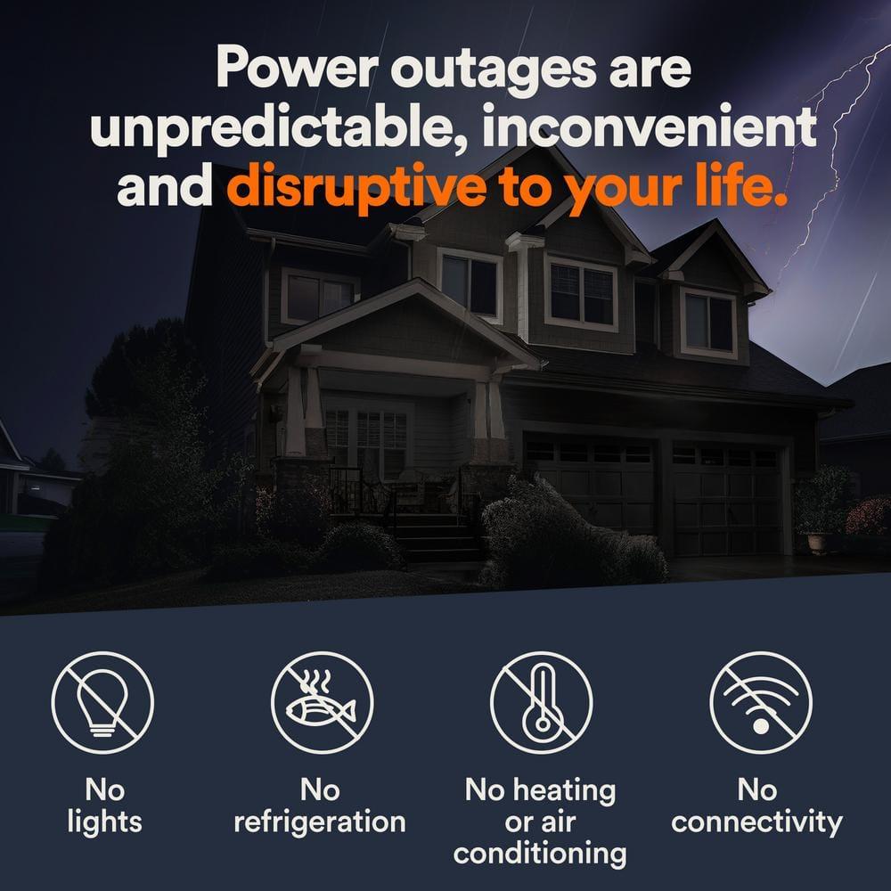 Generac 7.5kW Bisque Steel Standby Generator with Transfer Switch