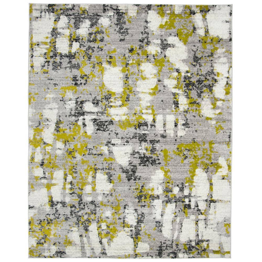 Skyler SKY193 Power Loomed Indoor Area Rug - Grey/Green - 8'x10' - Safavieh