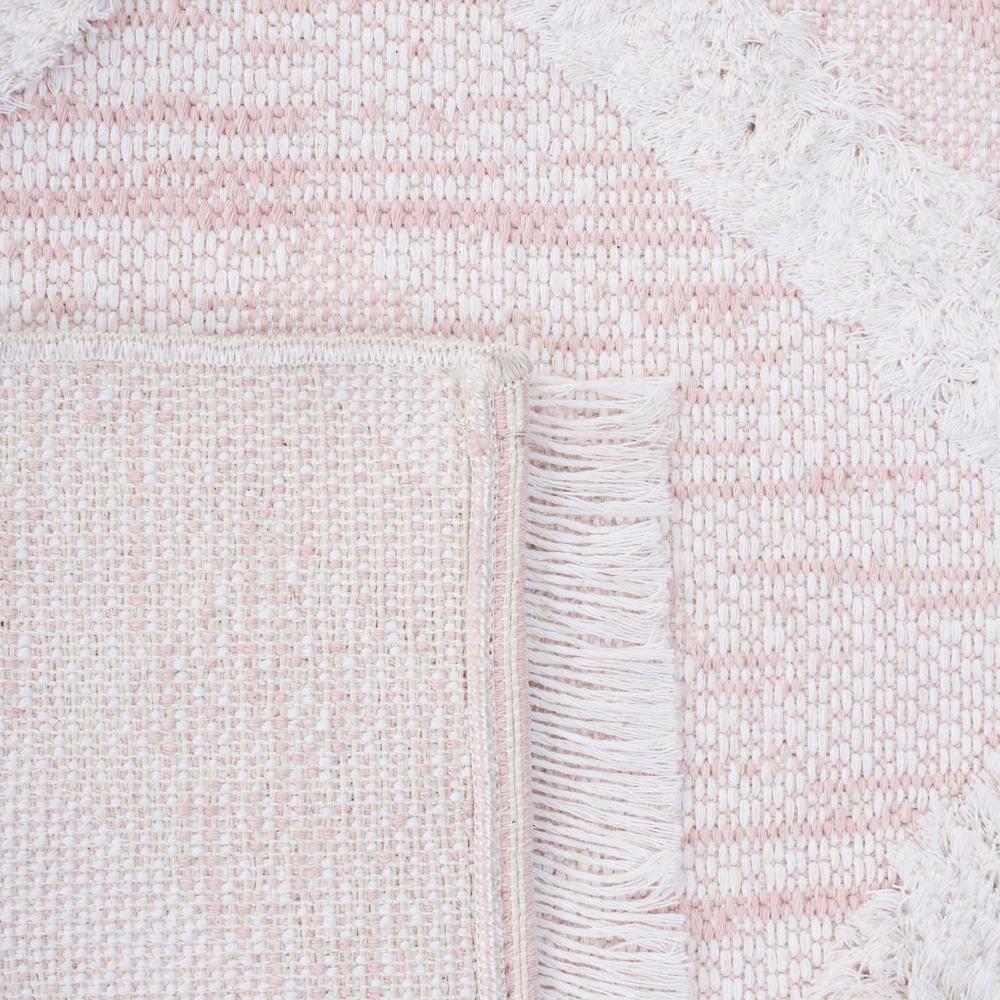 Augustine Pink/Ivory 9 ft. x 12 ft. Multi-Diamond Striped Area Rug