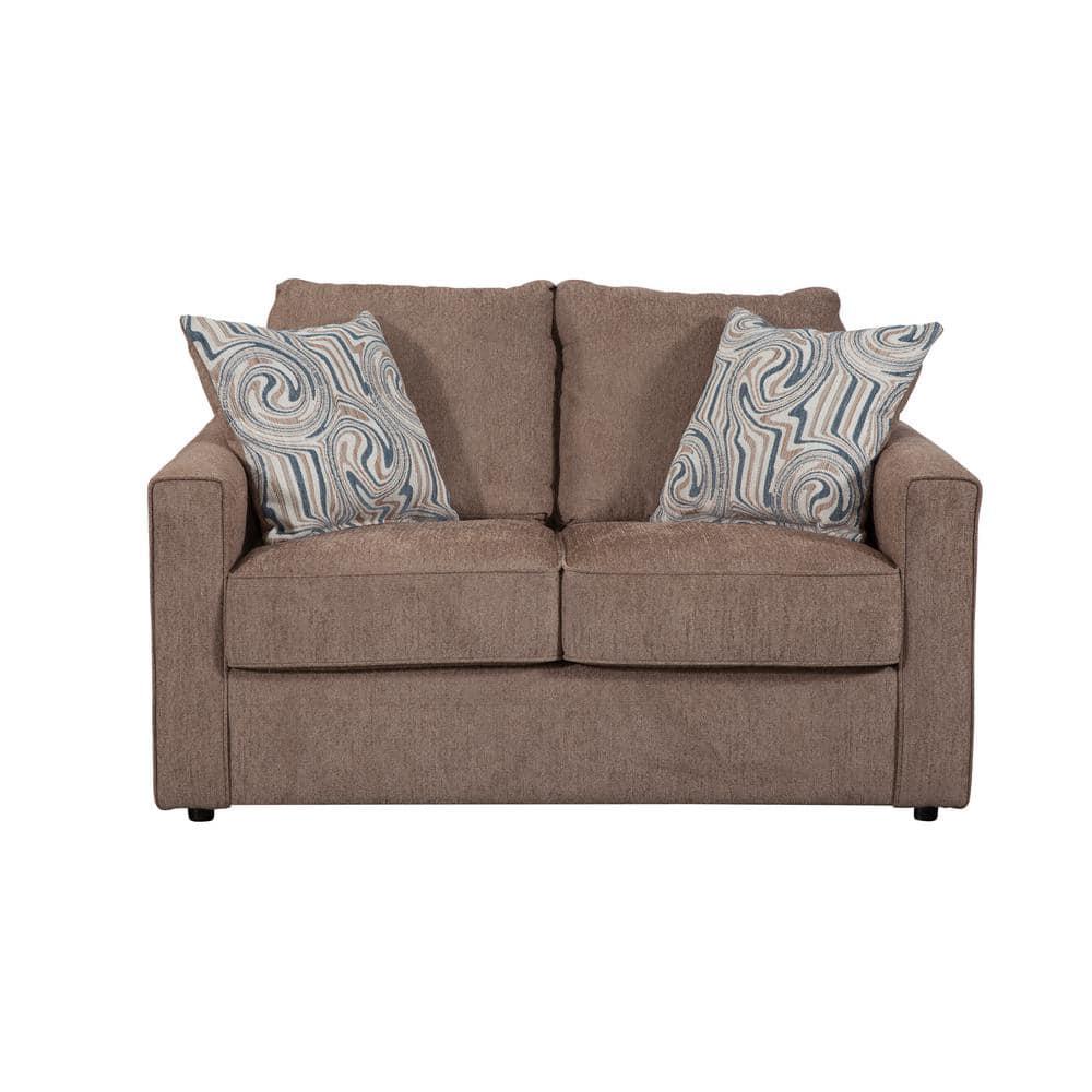 American Furniture Classics Delilah Model 8-020-A441V2 Loveseat with 2 Throw Pillows for Indoor Use
