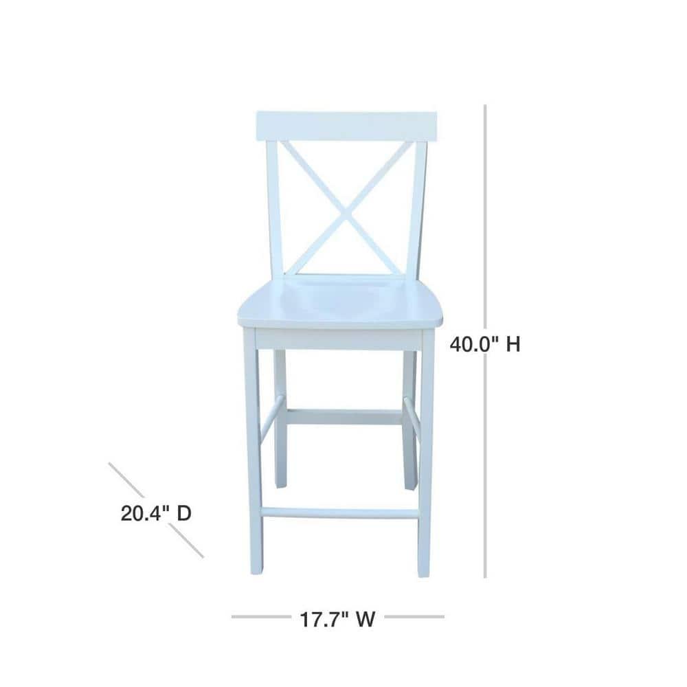 International Concepts X-Back Counter Height Stool - 24" Seat Height