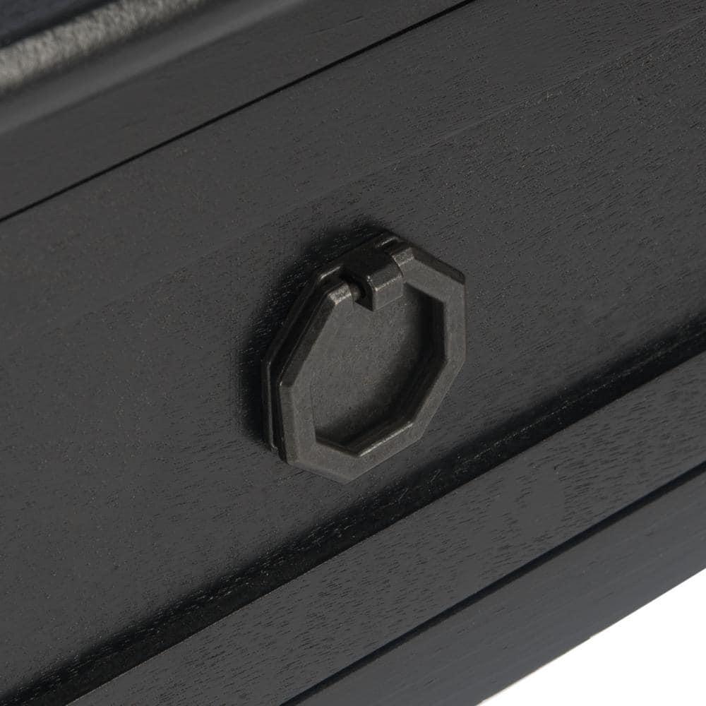 Allura 2 Drawer Console Table - Black - Safavieh