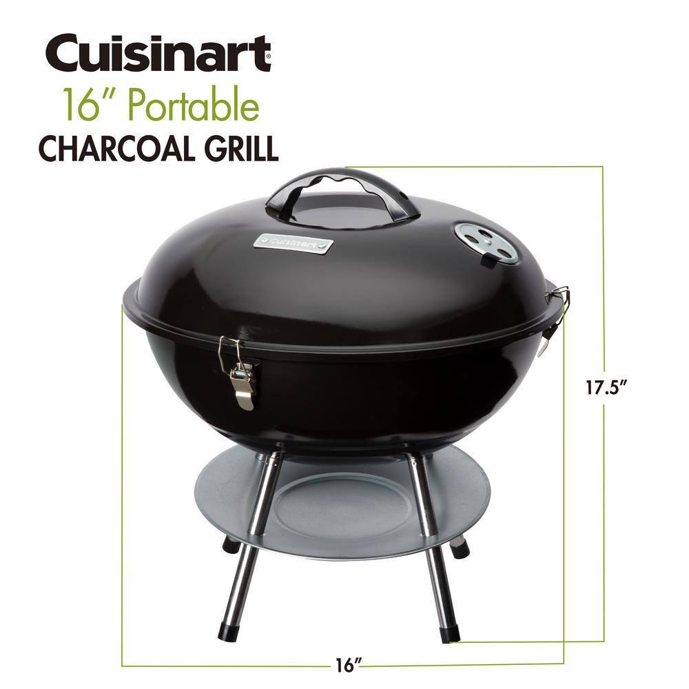 16-In Portable Charcoal Grill