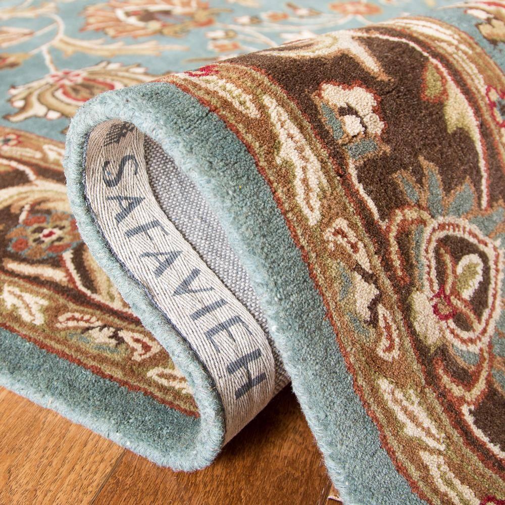 Heritage HG812 Hand Tufted Area Rug - Blue/Brown - 8'3"x11' - Safavieh.