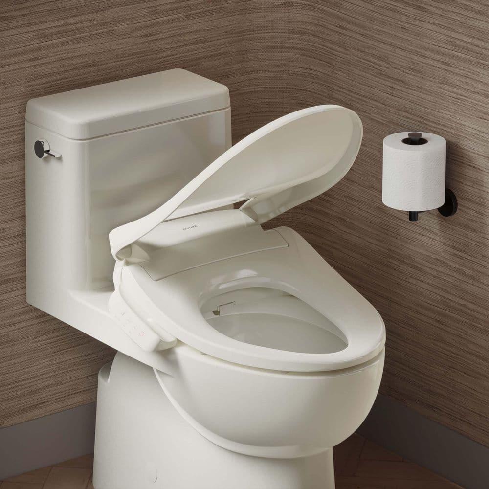 PureWash E545 Elongated Heated Bidet Toilet Seat, Electric Bidets for Existing Toilets