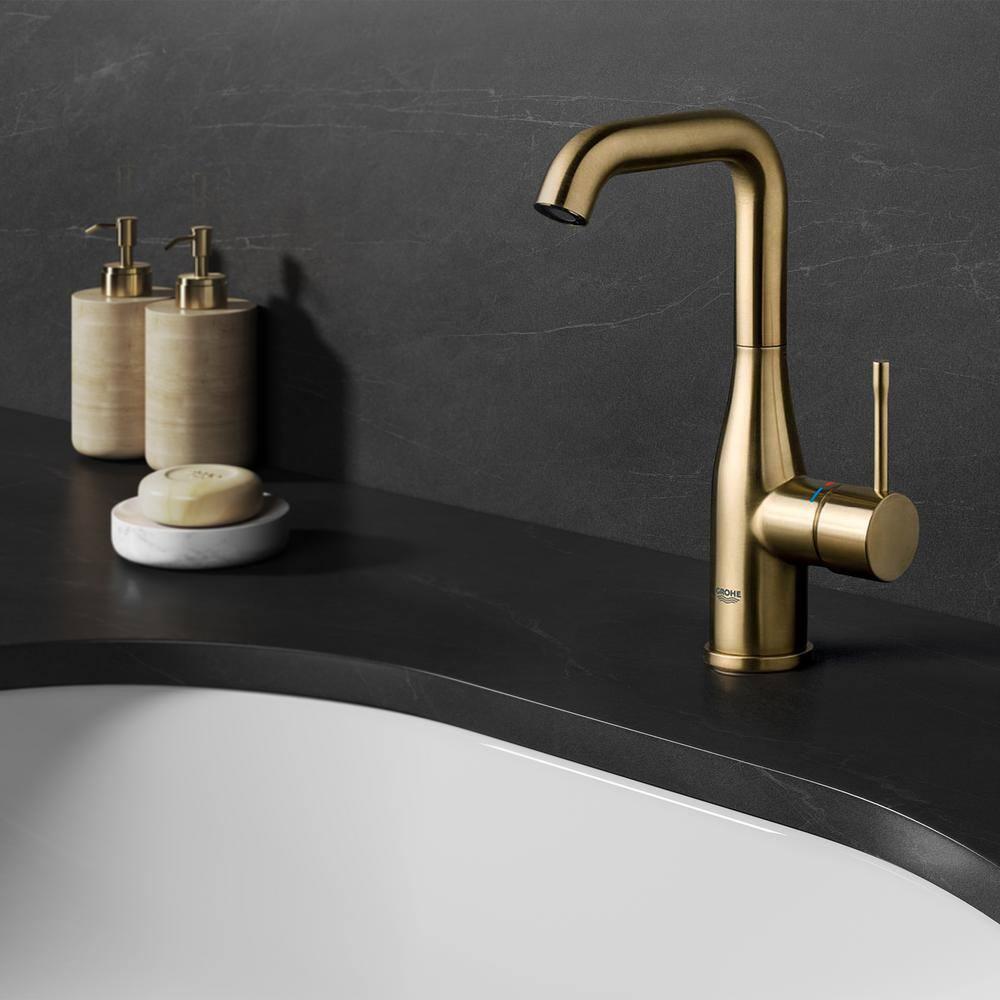 GROHE Essence Single Hole Bathroom Faucet with Single Handle, Size Medium