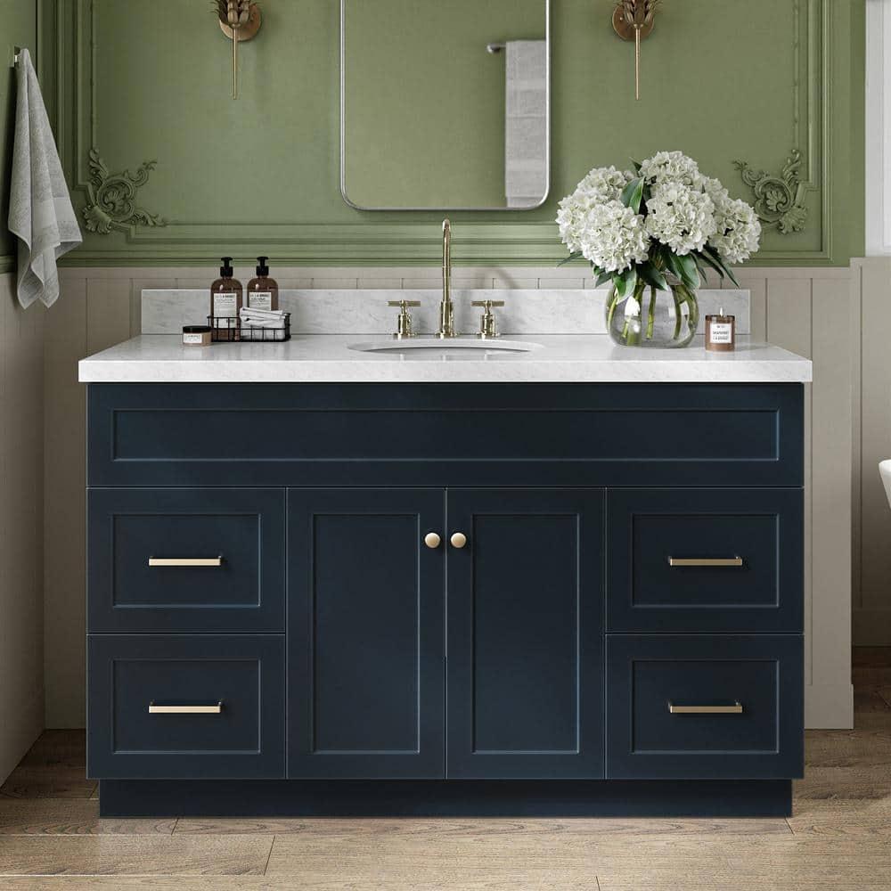 Ariel F055scwovo Hamlet 55" Free Standing Single Basin Vanity Set - Blue