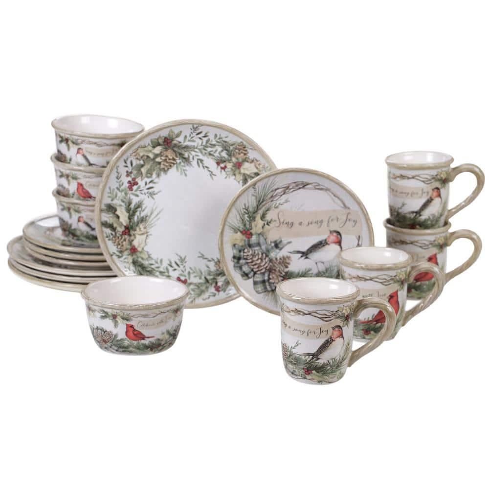 Certified International Certified International Holly And Ivy 16Pc Dinnerware Set