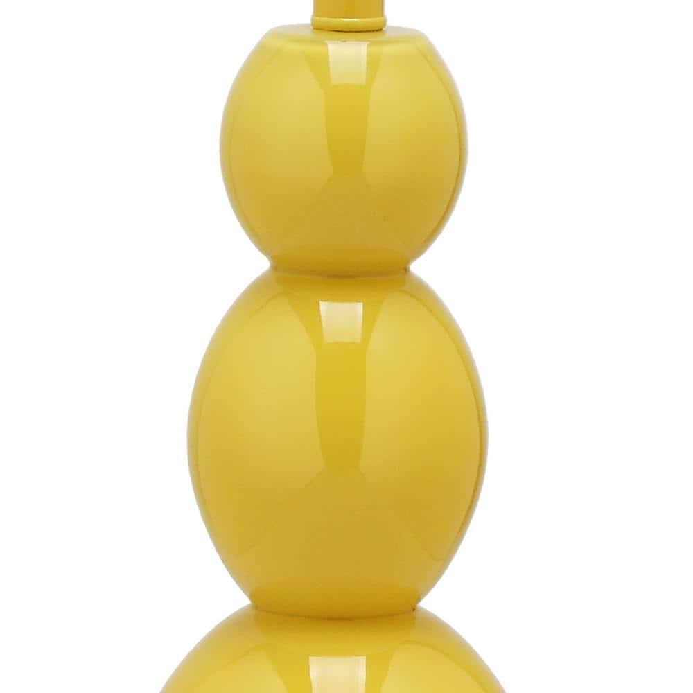Jayne 3 Sphere Table Lamp (Set of 2) - 26.5 Inch Height - LIT4089 - Yellow - Safavieh
