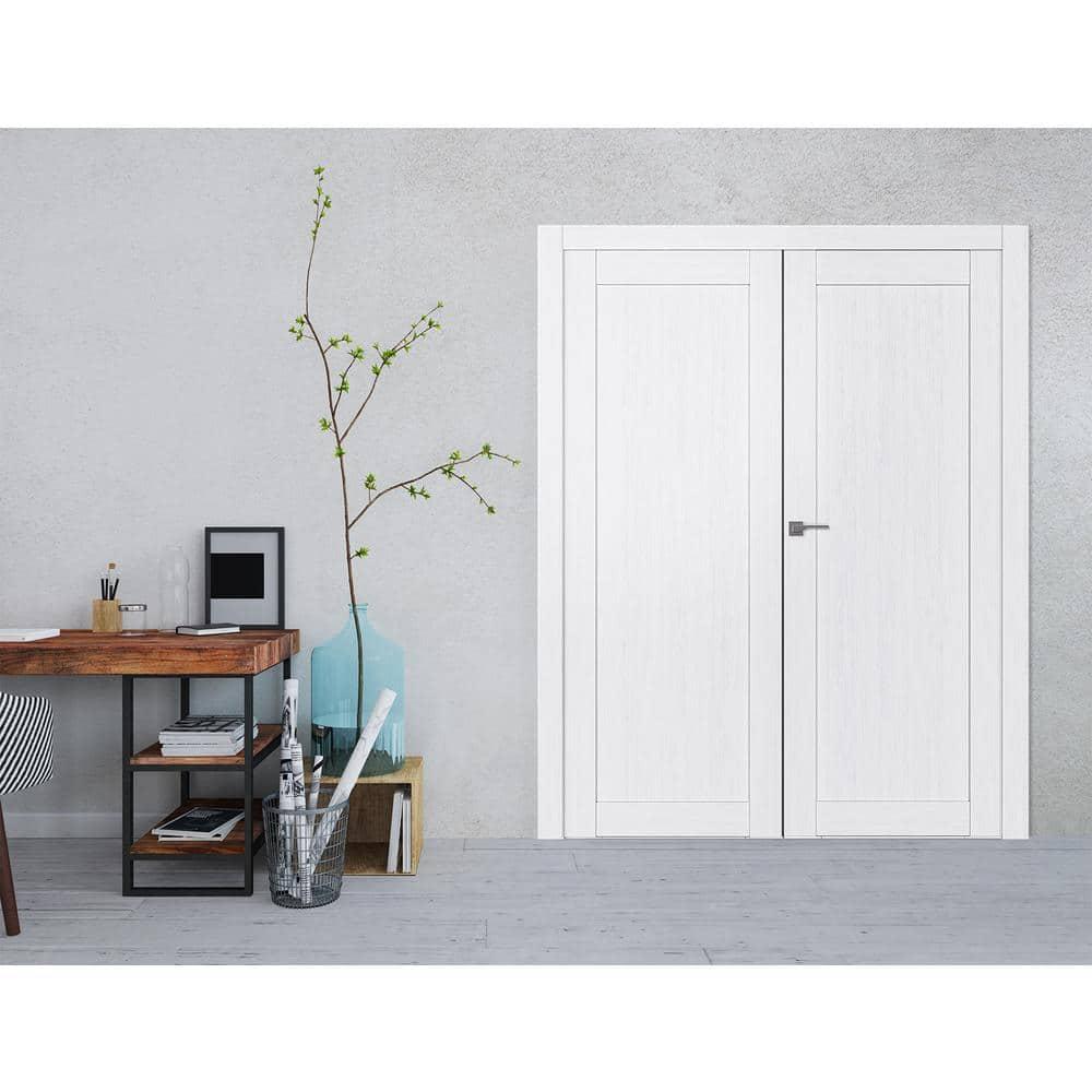 Belldinni 1 Panel Shaker Manufactured Wood Paneled Double Swing Interior Door