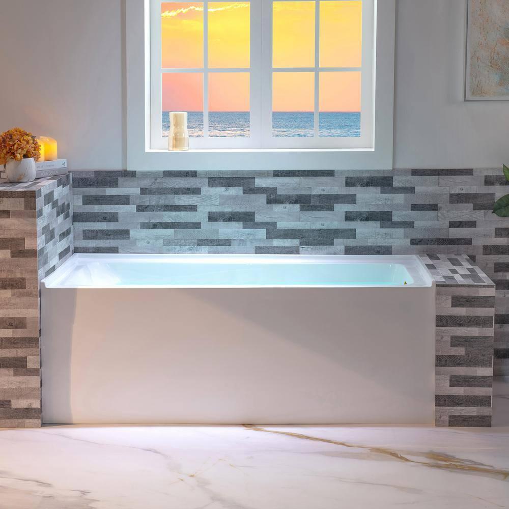 Vine 60'' x 30'' Alcove / Tile In Soaking Acrylic Bathtub